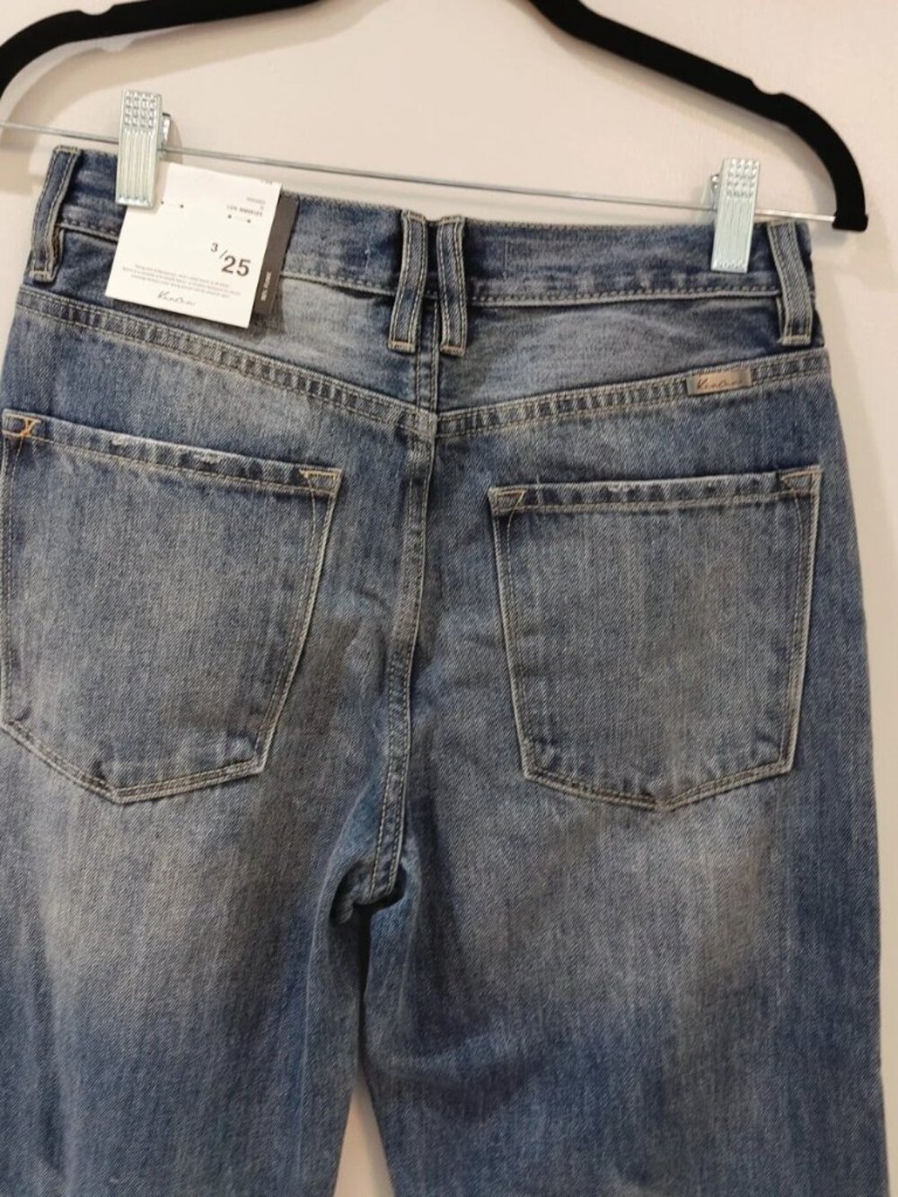 KanCan 90's Flare Ultra High Rise Distressed Jeans Size 3/25 - Picture 4 of 11